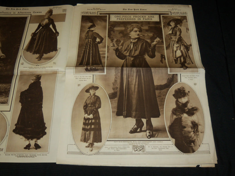 1915 OCTOBER 3 NEW YORK TIMES PICTURE SECTION - ONE PIECE FROCKS - NP 5604