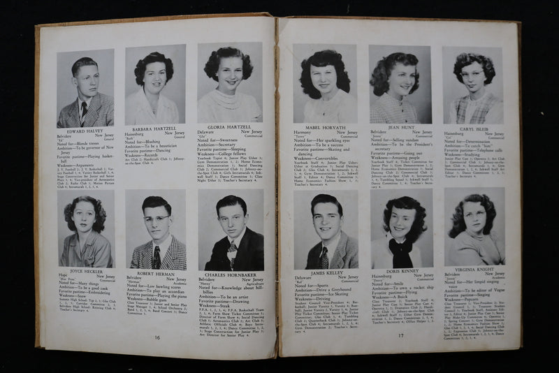 1948 THE CLARION BELVIDERE HIGH SCHOOL YEARBOOK - BELVIDERE, NEW JERSEY- YB 3435
