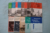 1951-1953 WISCONSIN MAGAZINE OF HISTORY - LOT OF 13 - O 3973