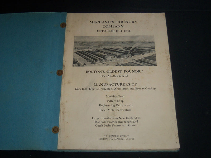 1955-1964 CASTINGS MECHANICS FOUNDRY CO. CATALOG LOT OF 2 -BOSTON MA- SP 3215H