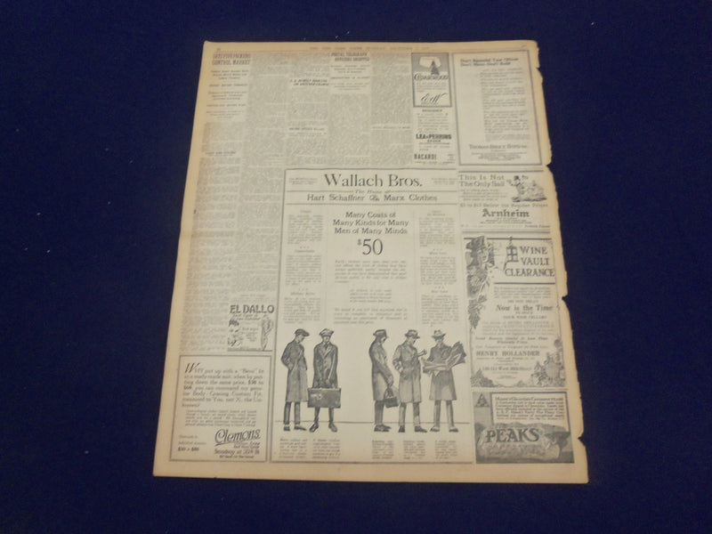 1918 DECEMBER 3 NEW YORK TIMES - EDMOND ROSTAND DIES - WILSON ADDRESS - NT 9160