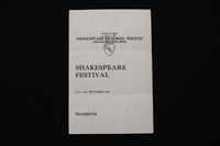 1944 SHAKESPEARE FESTIVAL PROGRAMS - LOT OF 3 & 2 TICKET STUBS - K 2822