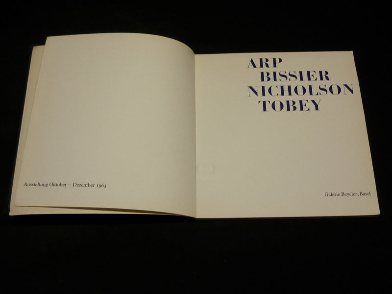 1963 ARP BISSIER NICHOLSON TOBEY BOOK - GREAT PRINTS - J 6108