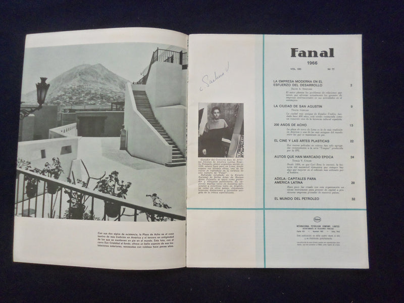 1966 FANAL MAGAZINE - SPANISH TEXT - VOLUME XXI, NUMBER 77 - NICE COVER - K 151