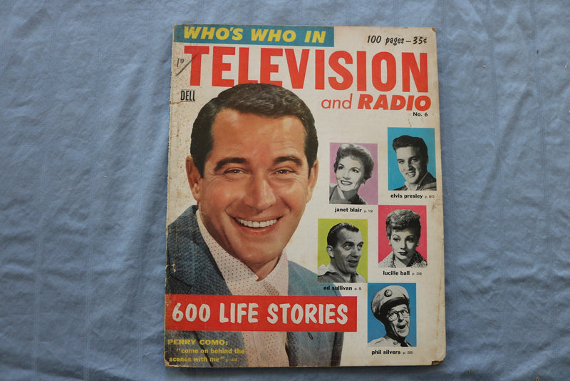 1956-57 WHO'S WHO IN TELEVISION AND RADIO MAGAZINE - PERRY COMO COVER - ST 1003E