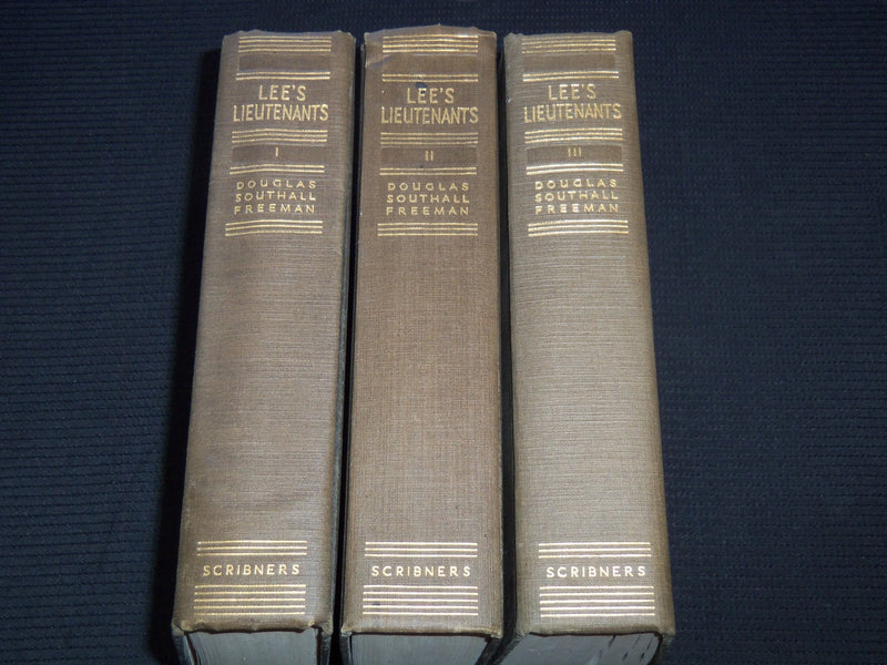 1944-1945 LEE'S LIEUTENANTS 3 VOLUME SET BY DOUGLAS SOUTHALL FREEMAN - KD 4672