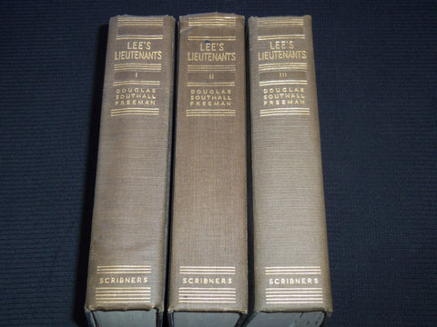 1944-1945 LEE'S LIEUTENANTS 3 VOLUME SET BY DOUGLAS SOUTHALL FREEMAN - KD 4672