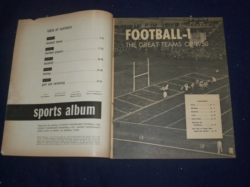 1950 FALL SPORTS ALBUM MAGAZINE - GREAT PHOTOS AND STORIES - ST 6803