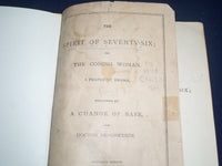 1874 THE SPIRIT OF SEVENTY-SIX OR THE COMING WOMAN CHANGE OF BASE - KD 2330