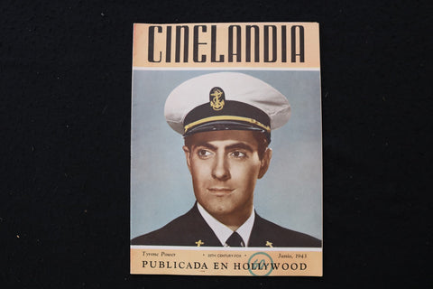 1943 JUNE CINELANDIA MAGAZINE - TYRONE POWER COVER - E 25078