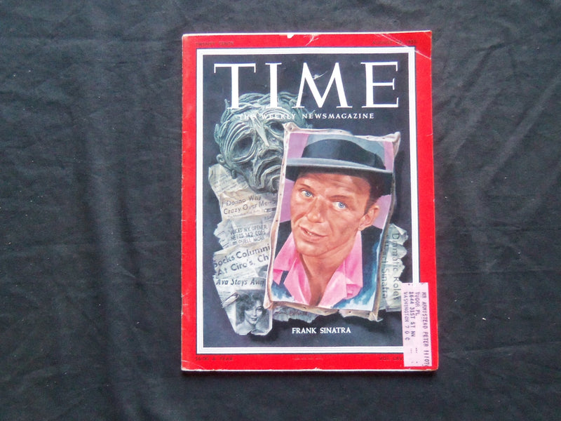 1955 AUGUST 29 TIME MAGAZINE - FRANK SINATRA - T 1500