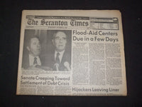 1985 OCT 9 THE SCRANTON TIMES NEWSPAPER - SENATE SETTLEMENT DEBT CRISIS- NP 8326
