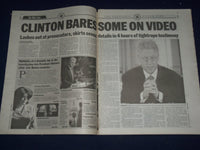 1998 SEPT 22 NEW YORK DAILY NEWS - NO SMOKING GUN BILL CLINTON VIDEO - NP 1713
