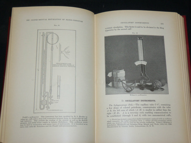1914 BLOOD PRESSURE ITS CLINICAL APPLICATIONS BOOK BY GEORGE NORRIS - KD 2761Z