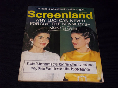 1968 JULY SCREENLAND PLUS TV LAND MAGAZINE - LUCI & JACKIE KENNEDY - E 13554