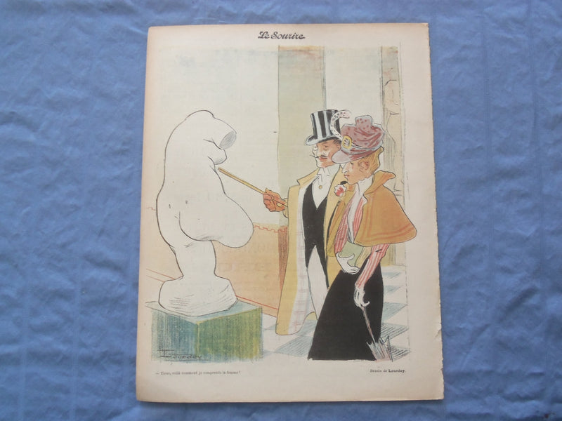 1900 FEB 10 LE SOURIRE MAGAZINE - ILLUSTRATED COMEDY - FRENCH TEXT - SP 4864E