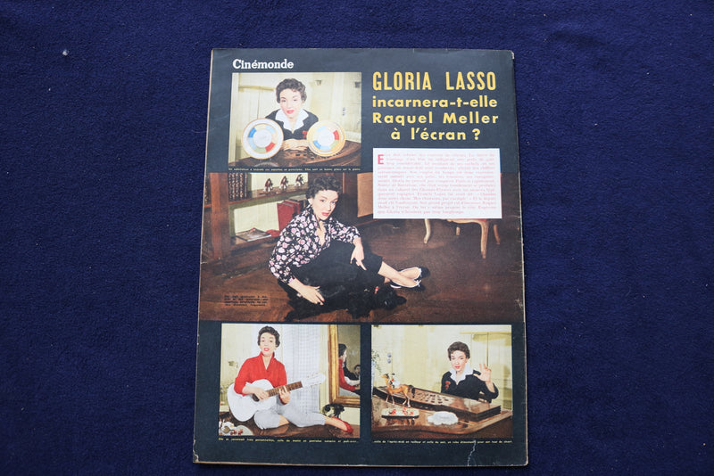 1957 NOVEMBER 14 CINEMONDE MAGAZINE - VERA MILES - FRENCH COVER - E 23973