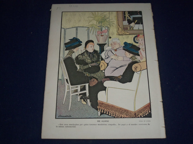 1908 NOVEMBER 21 BLANCO Y NEGRO SPANISH MAGAZINE - ILLUSTRATIONS & ADS - J 1487