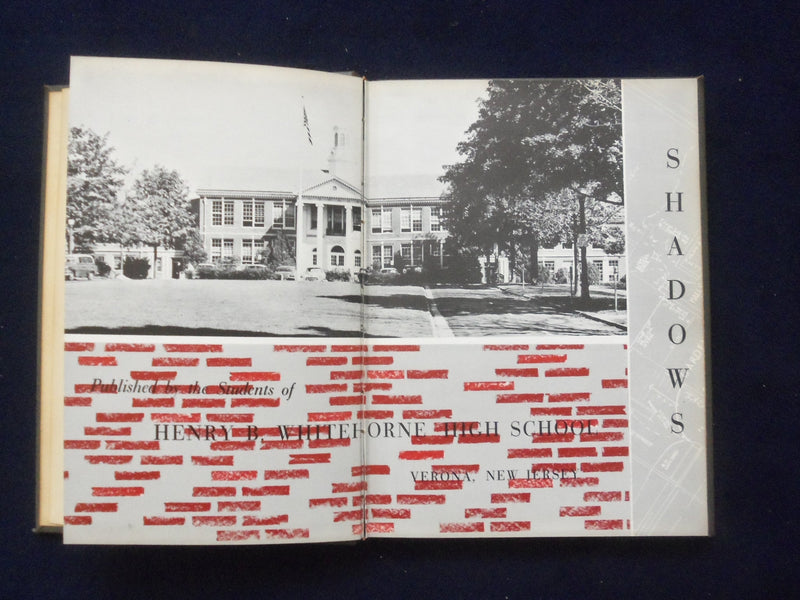 1956 SHADOWS HENRY B. WHITEHORNE HIGH SCHOOL YEARBOOK - VERONA, NJ - YB 3020