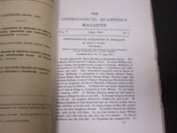 1900-1907 THE GENEALOGICAL QUARTERLY MAGAZINE LOT OF 18 + INDEX - WR 159