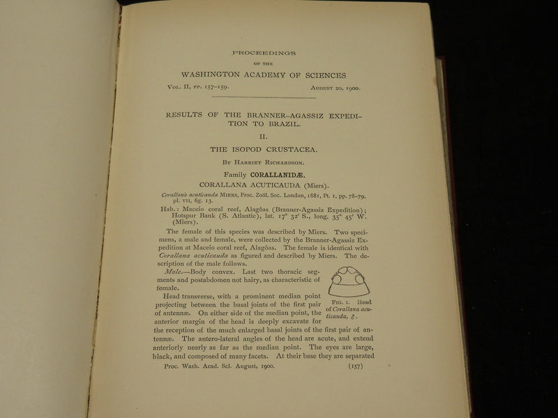 1900-1902 WASHINGTON ACADEMY OF SCIENCES PROCEEDINGS VOLUME LOT OF 3 - R 8D