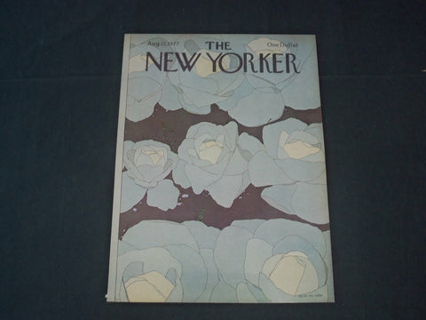 1977 AUGUST 22 NEW YORKER MAGAZINE FRONT COVER ONLY - GREAT ART FOR FRAMING