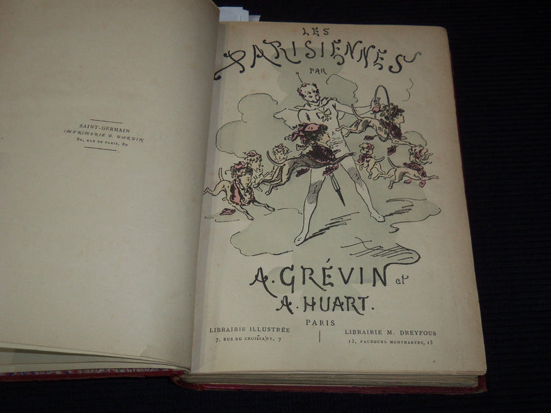 1800'S-1900'S LES PARISIENNES PAR GREVIN & HUART FRENCH VOLUME - KD 879D