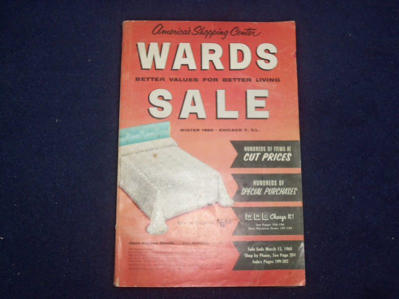 1960 WINTER MONTGOMERY WARD SALE CATALOG - SOFTCOVER - CHICAGO, IL - J 9324