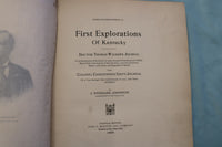 1898 FILSON CLUB #13 FIRST EXPLORATIONS OF KENTUCKY HARDCOVER BOOK - KD 9717