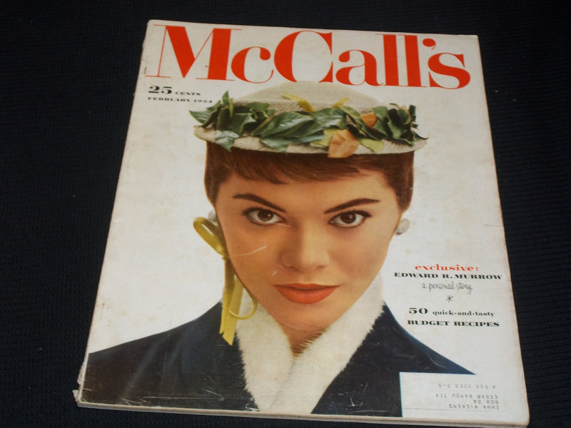 1954 FEBRUARY MCCALL'S MAGAZINE - PATSY SHALLY FRONT COVER - E 1197