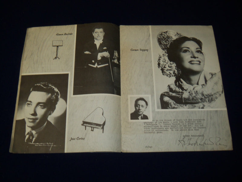 1949 CABALCATA PROGRAM - MUSICAL CAVALCADE - DAVID CORDOBA - J 5028