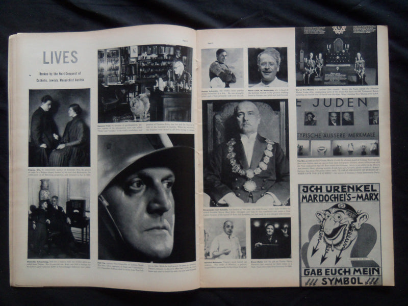1938 MARCH 28 LIFE MAGAZINE - GERMAN BUGLER - L 71