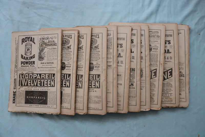 1882 BALLOU'S MONTHLY MAGAZINE - LOT OF 11 - O 3974