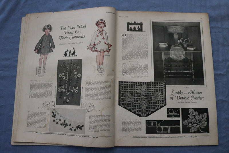 1927 FEBRUARY THE MODERN PRISCILLA MAGAZINE - ANNIVERSARY NUMBER - SP 4783C