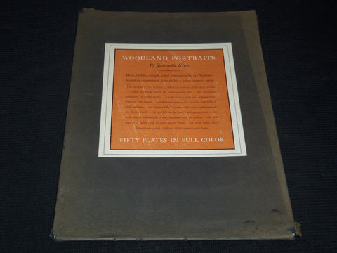 1954 WOODLAND PORTRAITS VOLUME BY JEANNETTE KLUTE - KODAK - 50 PLATES - KD 6247B