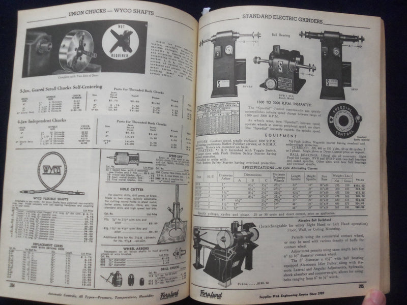 1952 FORSLUND PUMP AND MACHINERY CORPORATION CATALOG KANSAS CITY, MO - R 97P