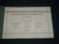 1928 ATLANTIC PINES COUNTRY CLUB - BROCHURE - CAMDEN NEW JERSEY - J 3899