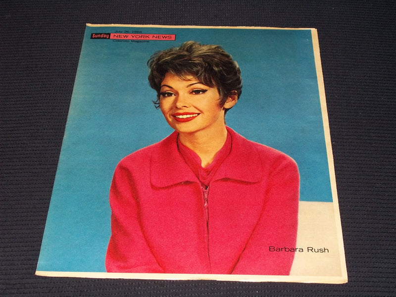 1964 JULY 26 SUNDAY NEW YORK NEWS COLOROTO MAGAZINE - BARBARA RUSH - E 13031