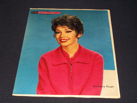 1964 JULY 26 SUNDAY NEW YORK NEWS COLOROTO MAGAZINE - BARBARA RUSH - E 13031
