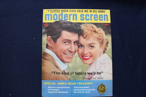 1956 OCT MODERN SCREEN MAGAZINE - EDDIE FISHER & DEBBIE REYNOLDS COVER - E 17354