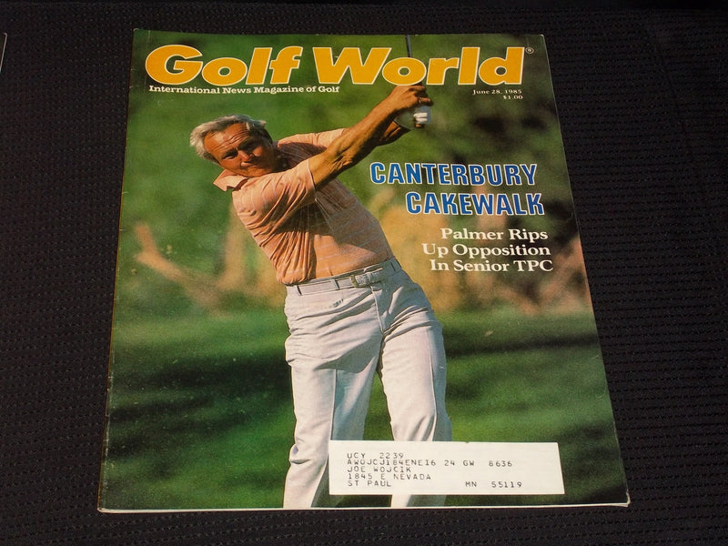 1985 JUNE 28 GOLF WORLD MAGAZINE - ARNOLD PALMER FRONT COVER - E 5593A