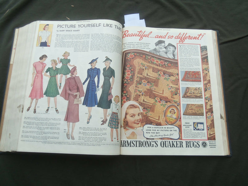 1937 JANUARY-DECEMBER COUNTRY GENTLEMAN BOUND MAGAZINE VOLUME -NICE ADS - R 731R