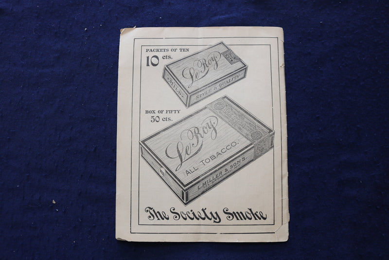 1896-1898 FIFTH AVE THEATRE PROGRAMS - LOT OF 2 - K 1675