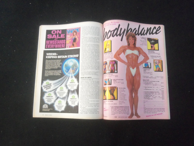 1986 JUNE MUSCLE & FITNESS MAGAZINE - MOST ELEGANT BODIES-FRESH STARTS- SP 1522D