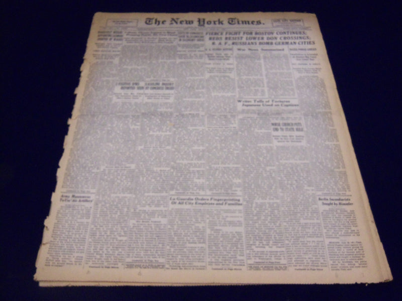 1942 JULY 27 NEW YORK TIMES - WRITER TELLS OF TORTURES JAPANESE USED - NT 1257