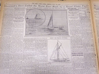 1920 JULY 16 NEW YORK TIMES - RESOLUTE DISABLED, SHAMROCK WON RACE - NT 5368
