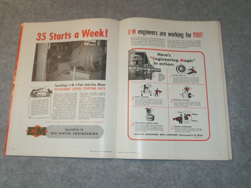 1952 JANUARY ELECTRIFIED INDUSTRY MAGAZINE - J 6327
