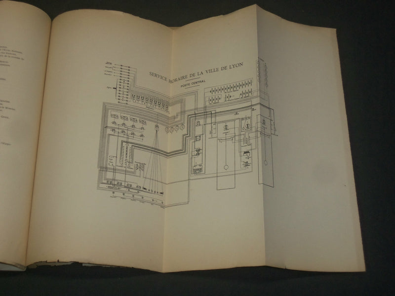 1889 DESCRIPTION DU SERVICE HORAIRE DE LYON BOOK BY CH. ANDRE - J 5915