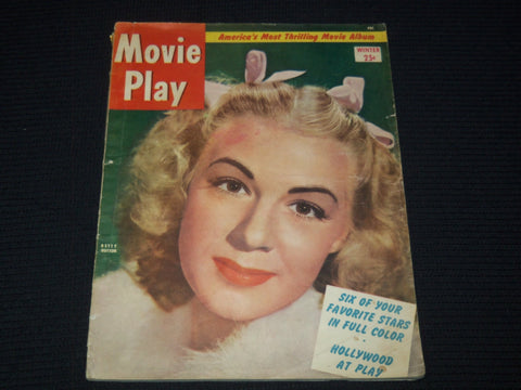 1945 WINTER MOVIE PLAY MAGAZINE - BETTY HUTTON COVER - E 14582