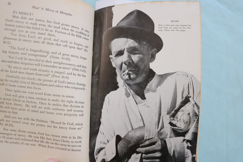 1955 MUD'N MERCY IN MEMPHIS HARDCOVER BOOK BY MEL LARSON - KD 9639